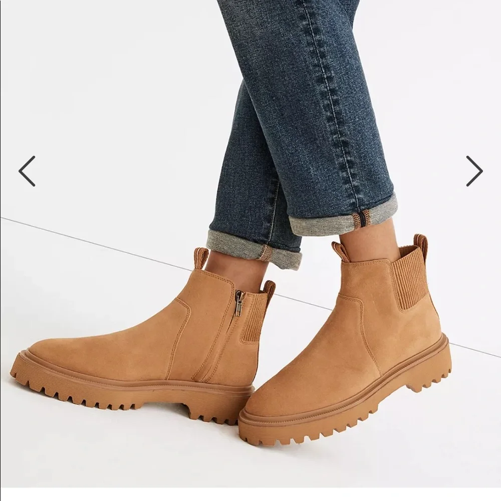 Madewell pull on Chelsea boot in suede - Picture 3 of 10